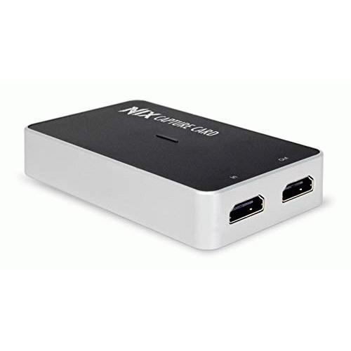 Plugable Performance NIX Video Game Capture Card 1080P 60FPS, USB C & USB 3.0 and HDMI Passthrough for Monitor - Compatible with Windows, Linux, macOS, OBS Streaming