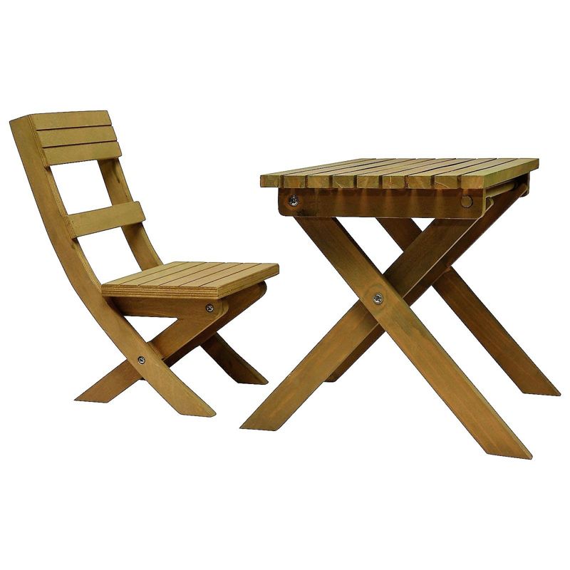 The Queen's Treasures 18 Inch Doll Dr. Jane Goodall Inspired Gombe Rainforest Camp Table And Chair Set