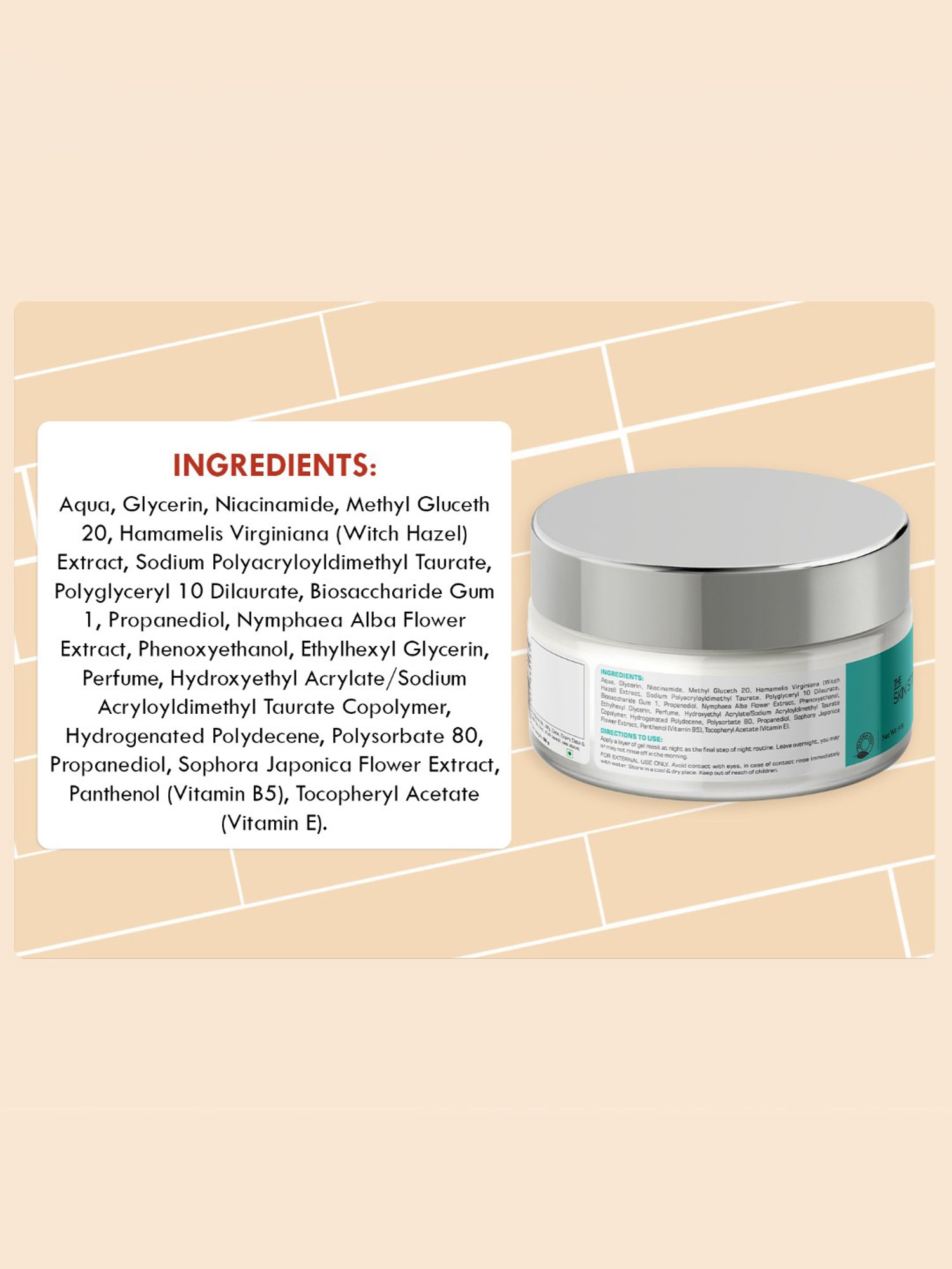 The Skin Story Witch Hazel Hydrating & Soothing Gel Mask - 50 gm