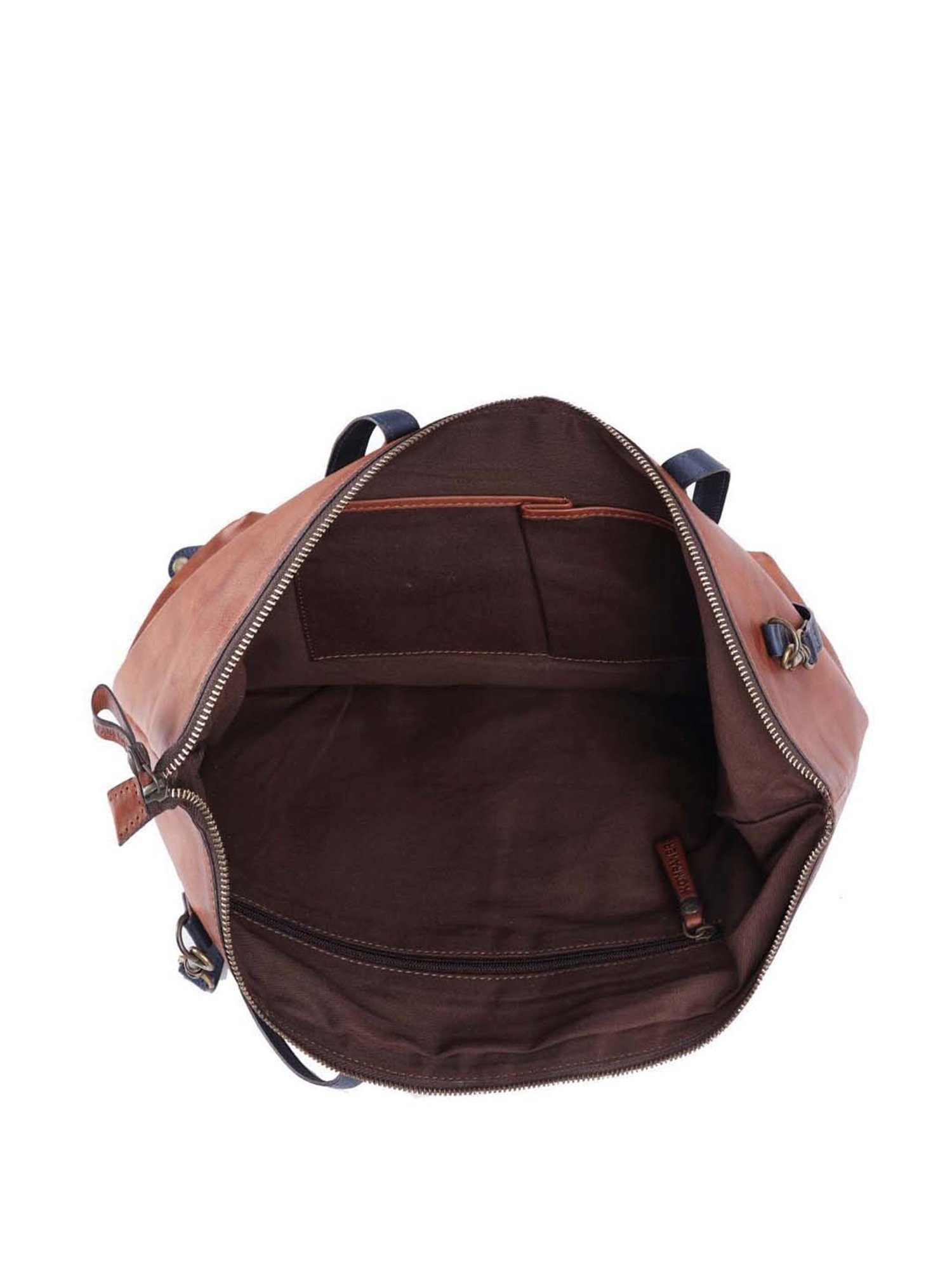 KOMPANERO Brown Solid Large Tote Handbag