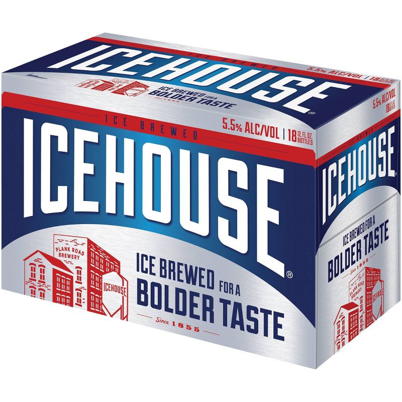 Icehouse Ice Lager Beer - 18pk/12 fl oz Bottles