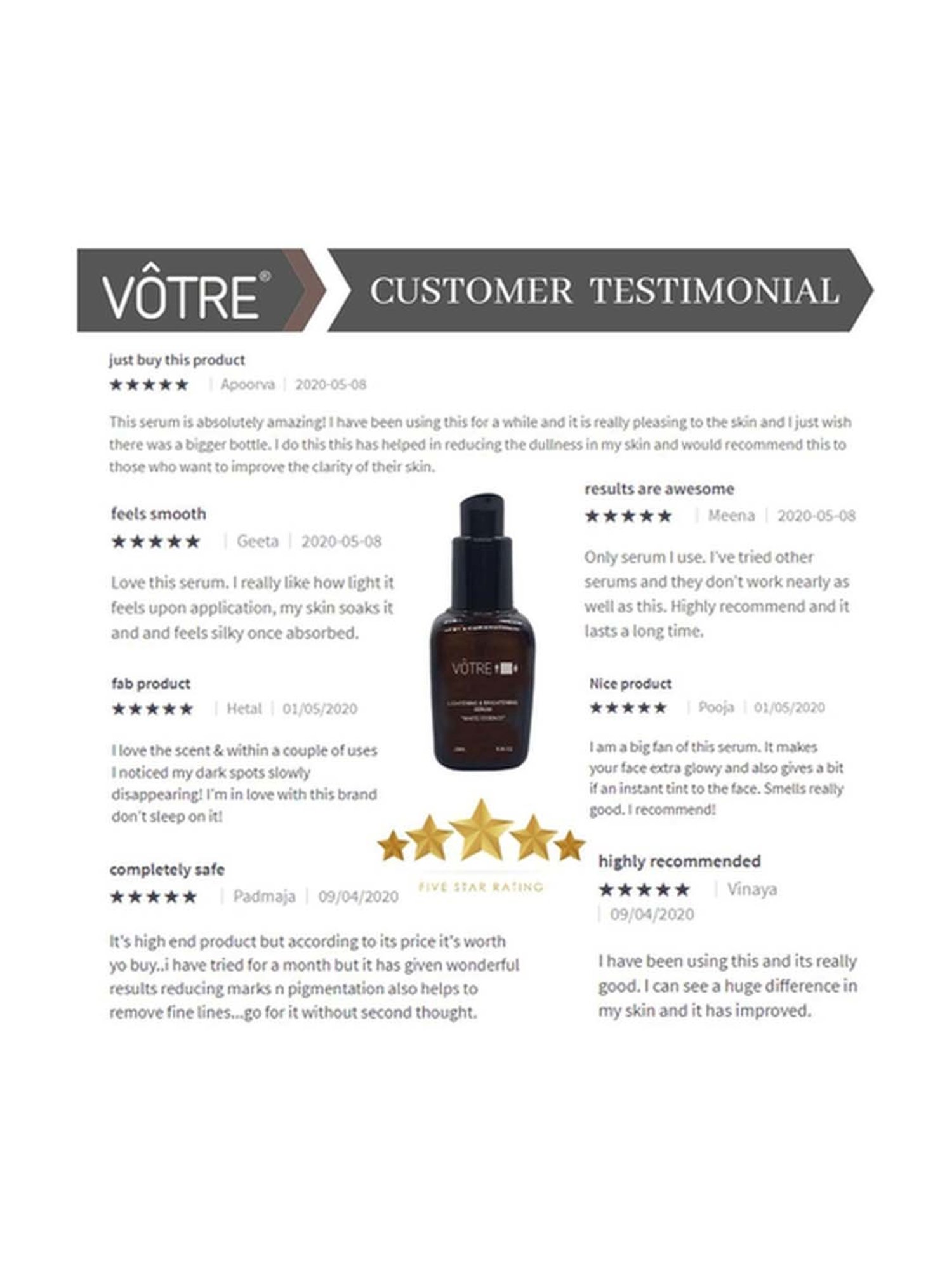 Votre Lightening & Brightening Serum - 25 ml