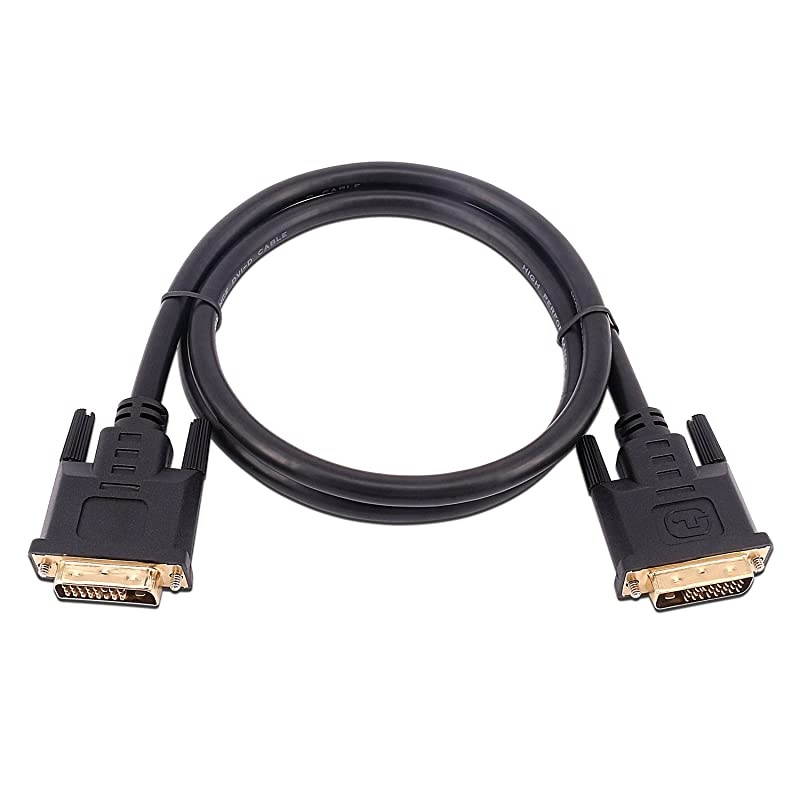 DVI Cable 50ft Dual Link 24+1 Male to Male Digital Video Cable Gold Plated with Ferrite Core Support 2560x1600144Hz for Gaming DVD Laptop HDTV and Projector