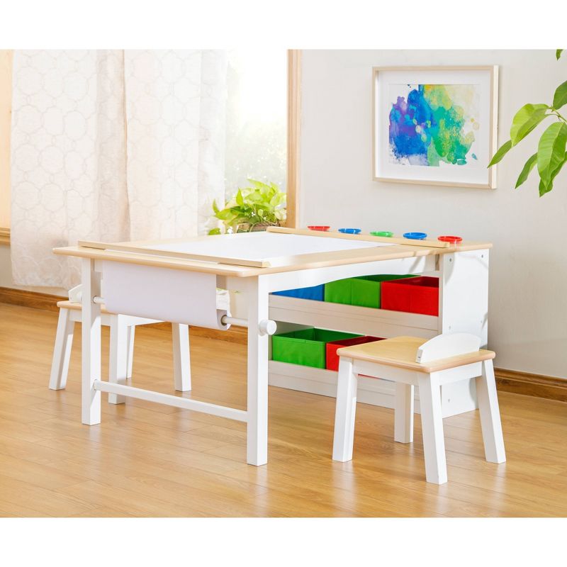 Kids' Arts and Activity Center White/Natural - Guidecraft