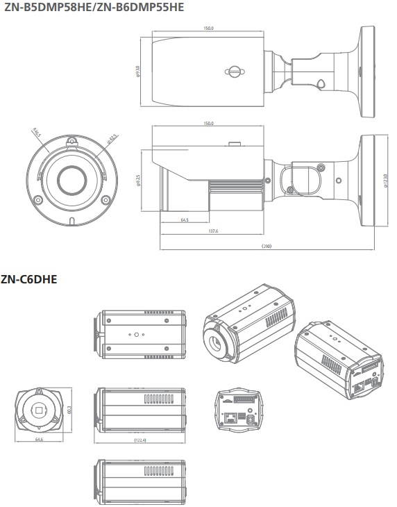 Computar Ganz
PixelPro ZN-B6DMP55HE
5 Megapixel Outdoor IR Bullet, w/3.6~10mm varifocal lens w/ P-iris, True Day/Night, True WDR, 42 IR LEDs
