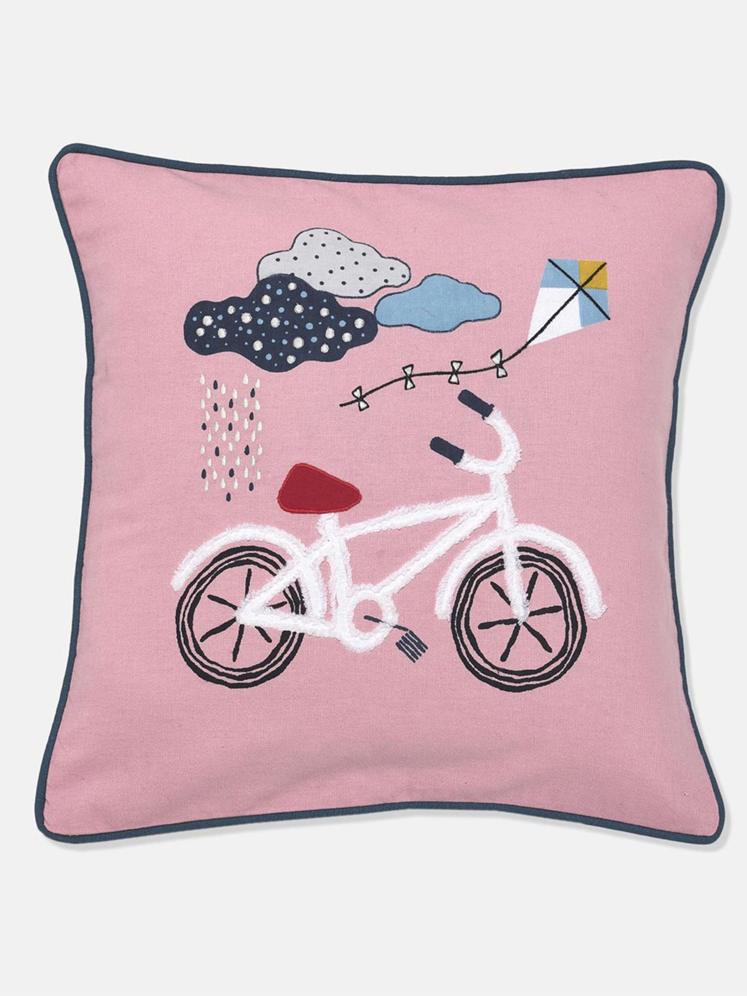 Fabindia Home Bon Voyage Multicolor Cotton Cushion Cover