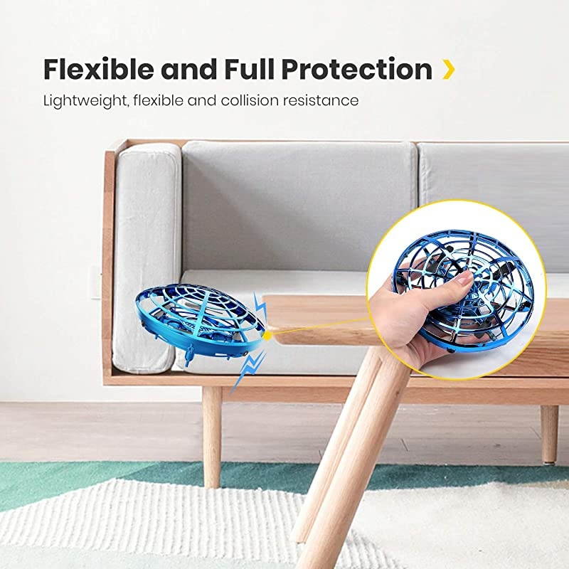 Drone for Kids Toys Hand Operated Mini Drone UFO Flying Ball Toy Gifts for Boys and Girls Motion Sensor Helicopter Outdoor and Indoor