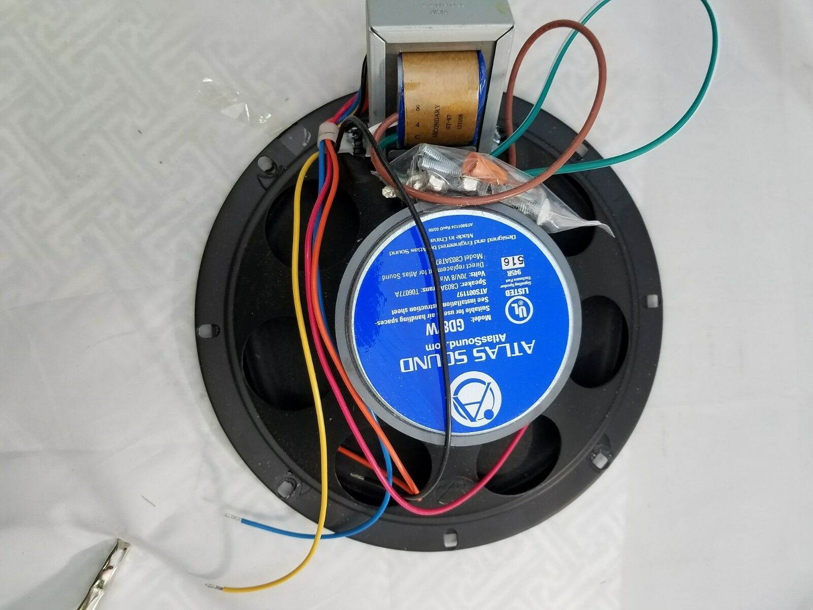 Atlas Sound GD87W 8" 70V Coaxial Speaker Assembly