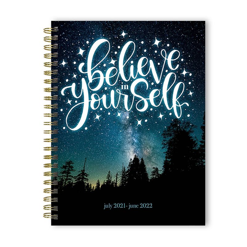 2021-22 Academic Planner 6" x 8" Believe Daily/Weekly/Monthly - The Time Factory
