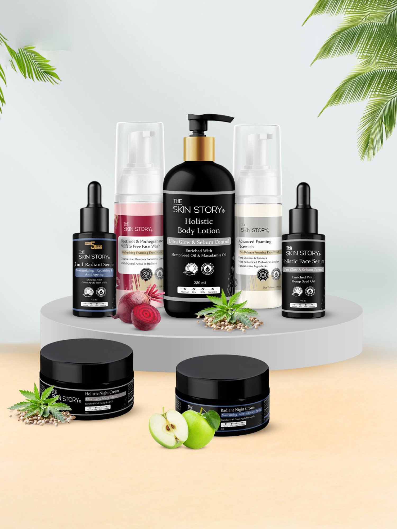 The Skin Story Green Apple Stem Cells 5 in 1 Radiant Cream - 50 gm