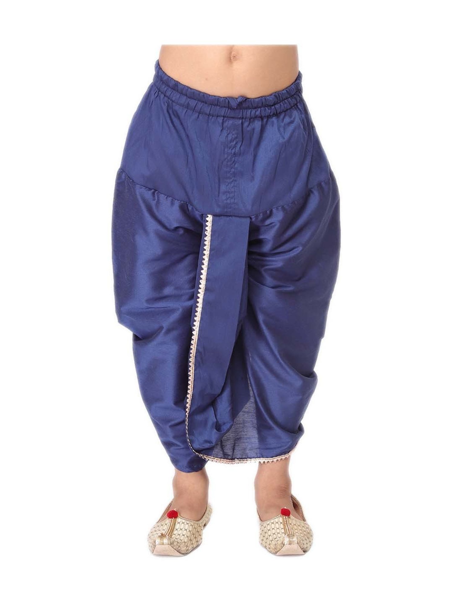 TABARD Kids Blue Cotton Regular Fit Dhoti