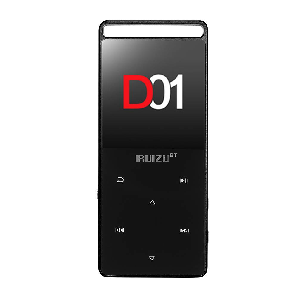 RUIZU D01 HiFi MP3 Player 4G/8G 1.8 inches Touch Button Voice Recorder FM E-Book Clock Video Pedometer USB BT Metal MP3 Music Player