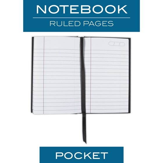 Cambridge Casebound Legal Ruled Notebook Pocket Black - Business Notebooks