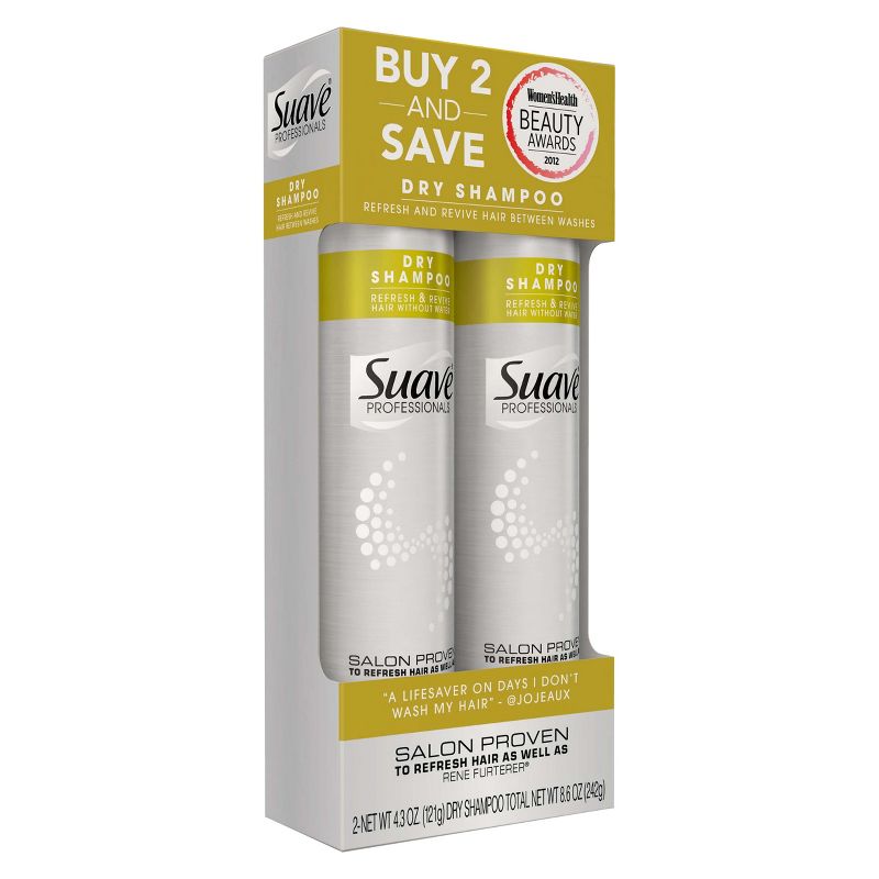 Suave Professionals Refresh & Revive Dry Shampoo Twin Pack - 4.3oz - 2ct