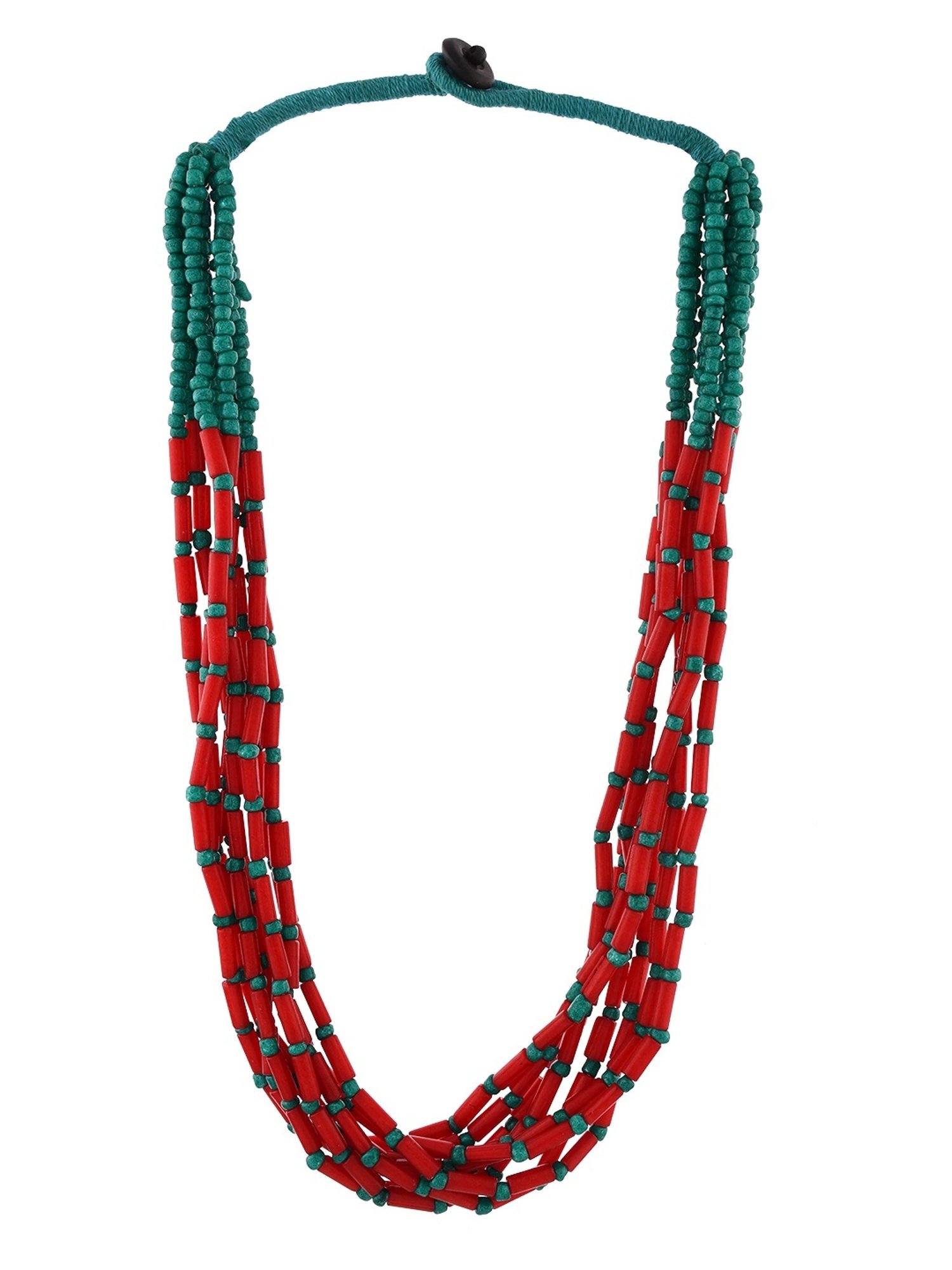 ToniQ Gold-Plated White Baroque Choker Necklace for Women