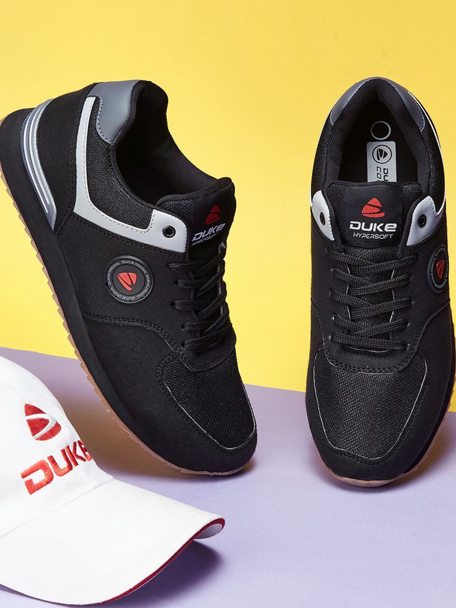 Duke Men's Black Casual Sneakers