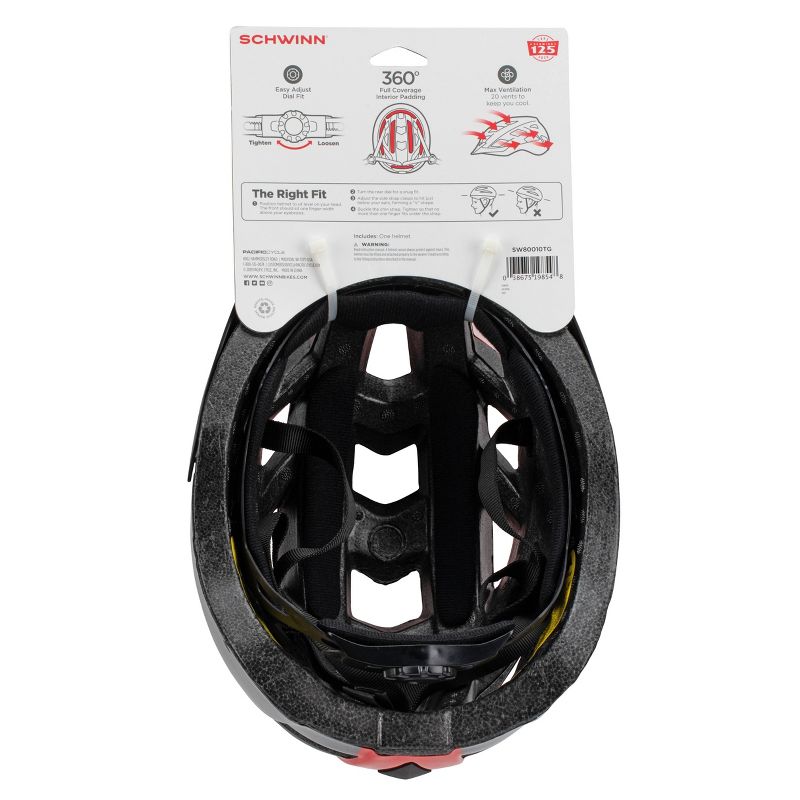 Schwinn Dash Adult Helmet - Red/Gray