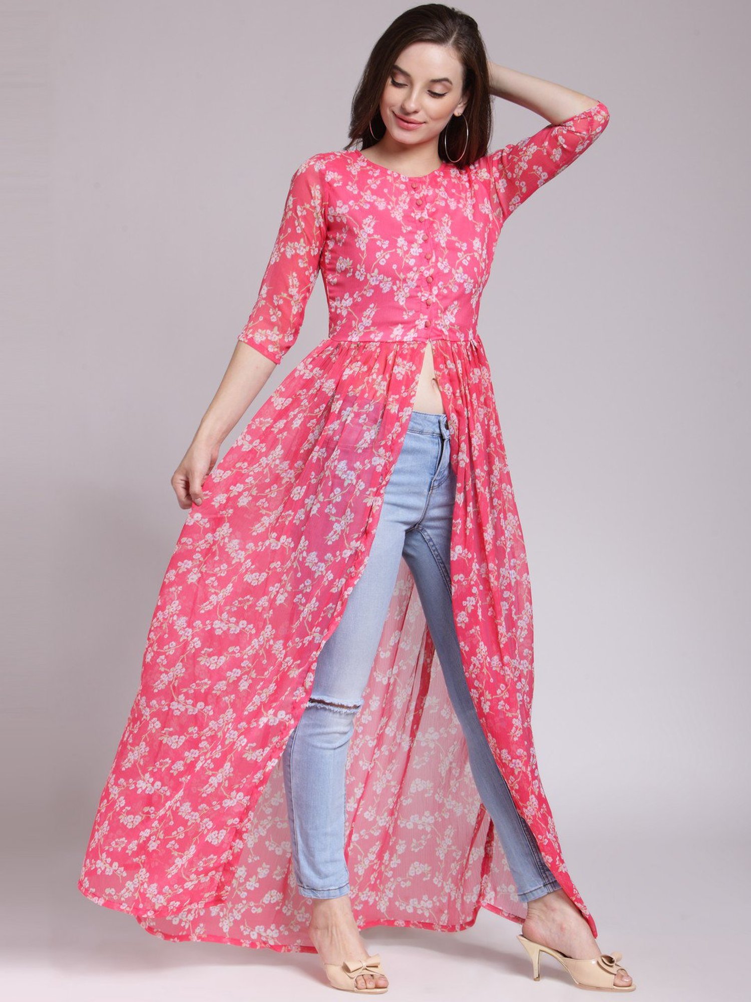 Fame Forever by Lifestyle White Cotton Printed T-Shirt