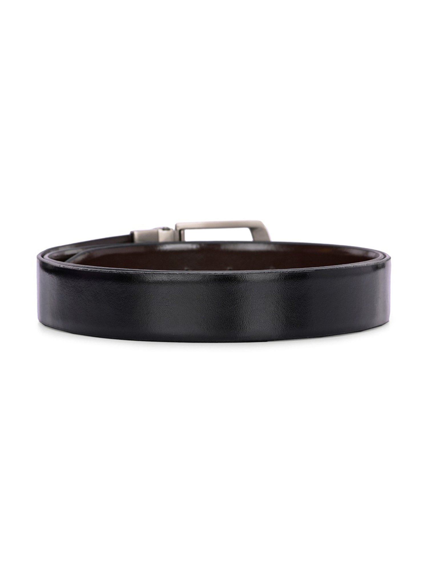 Clog London Black & Brown Leather Reversible Formal Belt