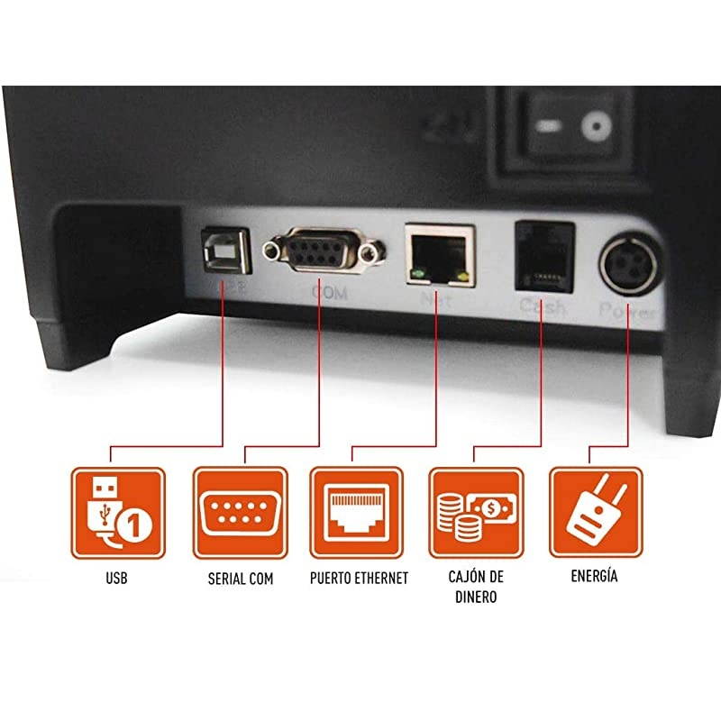 Thermal Printer 318 80mm Receipt Printer POS Printer with Auto Cutter ESCPOS Support Windows Pos System ANJET80