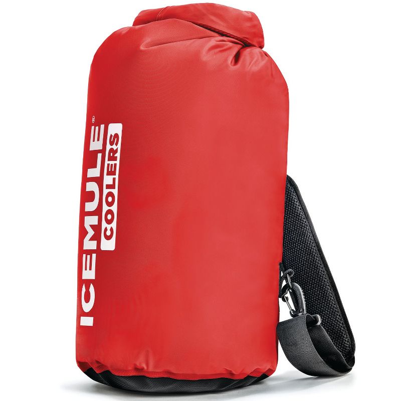 IceMule 1005 Classic Collapsible Portable Soft Sided Roll Top 15 Liter 12 Can Lightweight Insulated Waterproof Leak Proof Backpack Cooler Sling Bag