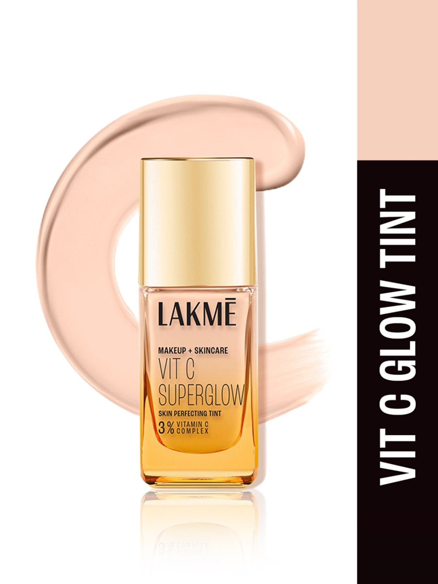 Lakme Makeup + Skincare Vit C Superglow Skin Perfecting Tint Cool Ivory C100 - 25 ml