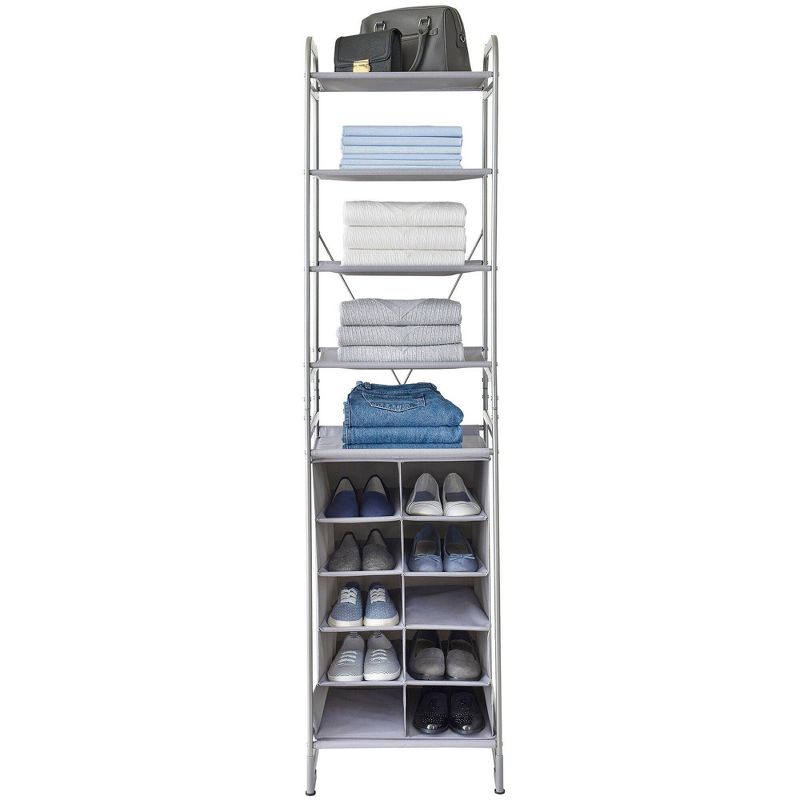 Neatfreak Versa System 10 Cubbies 5 Shelves Gray