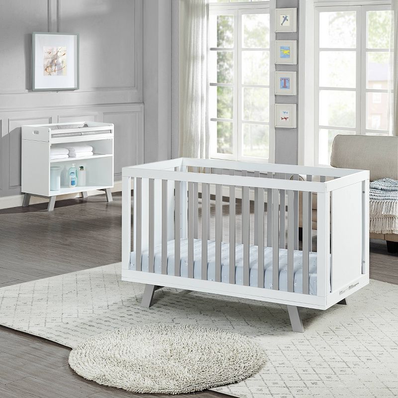 Suite Bebe Livia Crib - White/Gray
