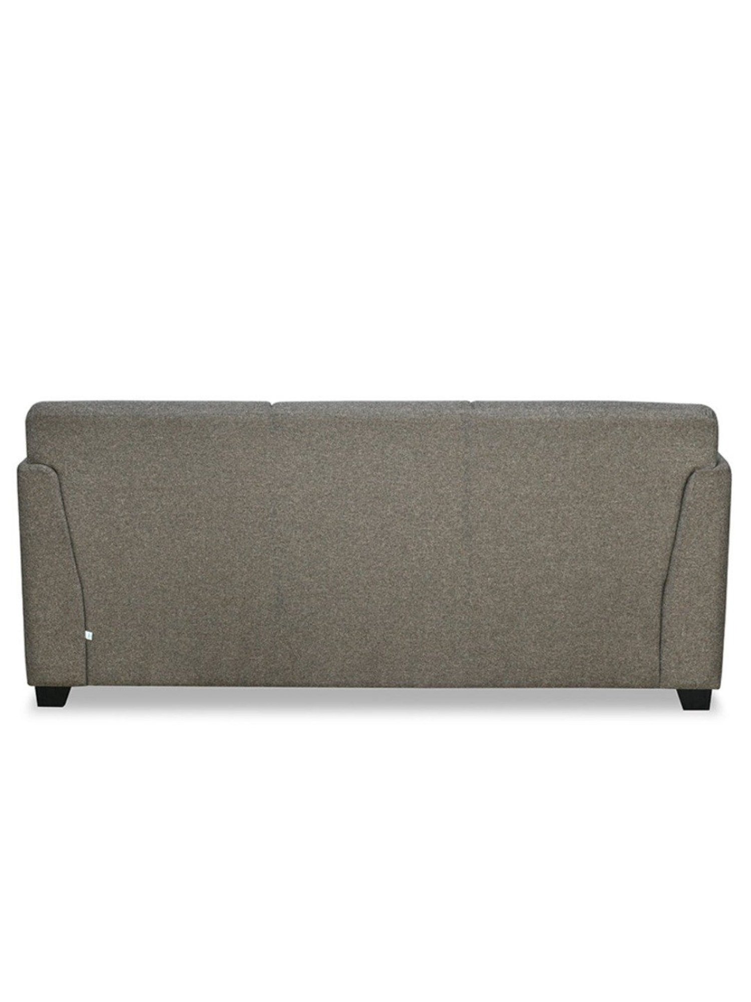 Nilkamal Svelte Dark Brown Fabric - Polyester 3 Seater Sofa