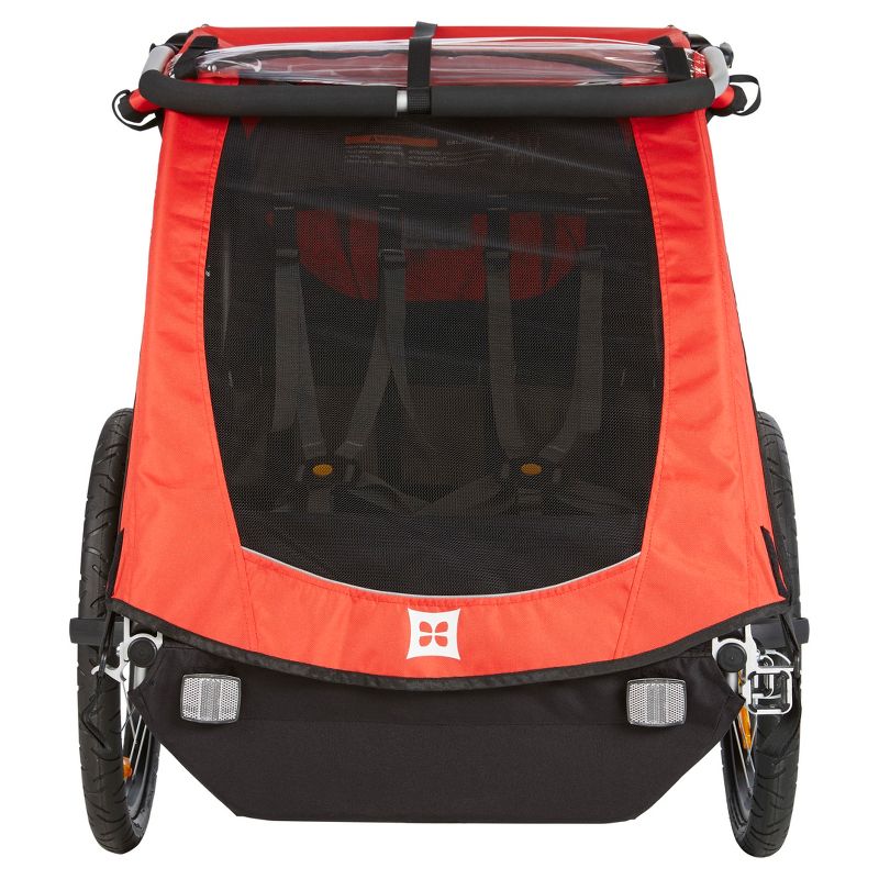 Tow Tuff TTF-2762ACBR Heavy Duty 2-in-1 Aluminum Automotive Cargo Luggage Carrier with Bike Hitch Rack