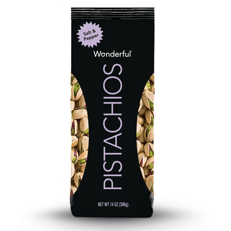Wonderful Flavored Pistachios Salt & Pepper - 14oz