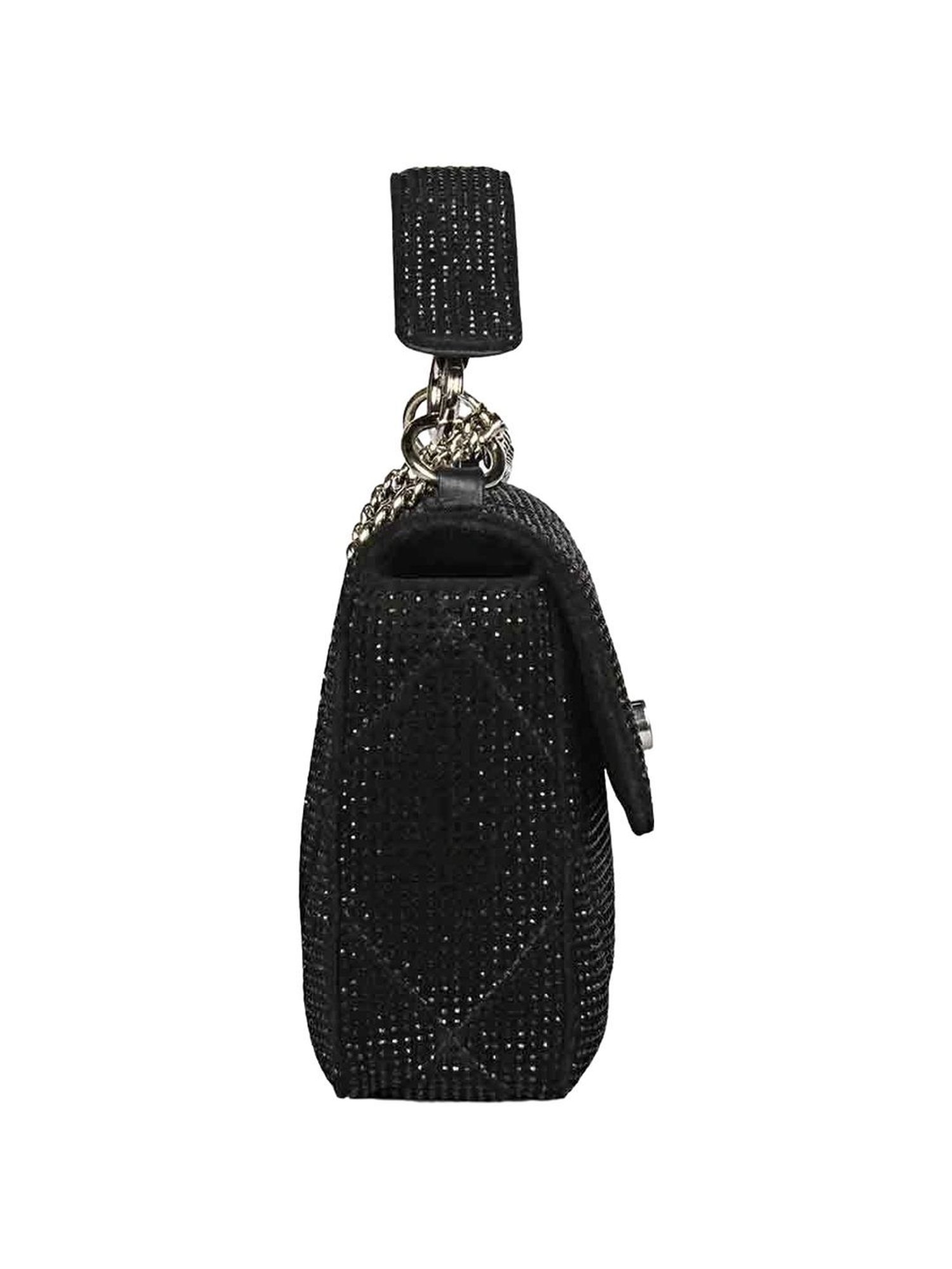 Saint G Black Embellished Medium Handbag