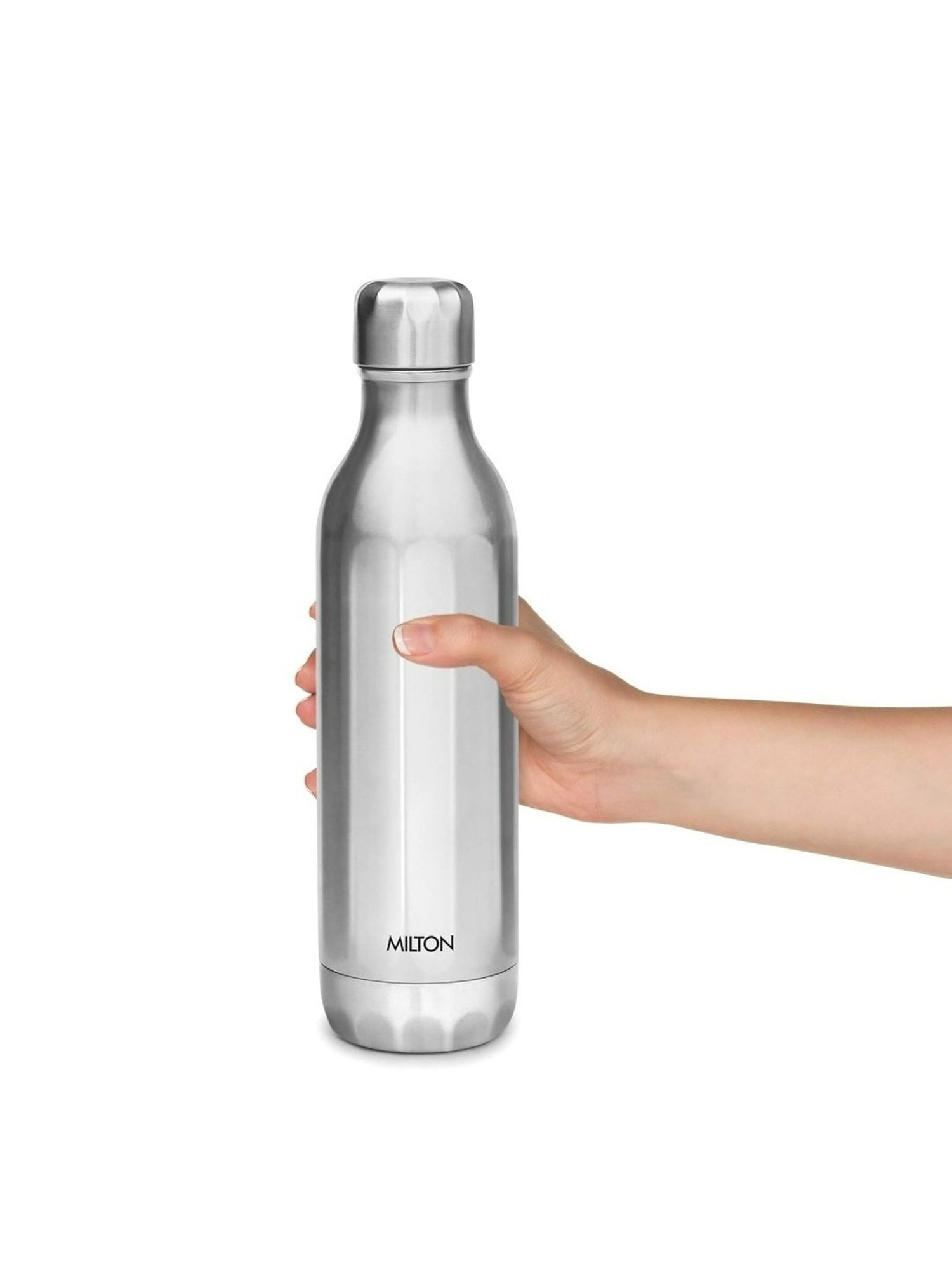 Milton Silver Stainless Steel Hot & Cold Water Bottle (790ml)