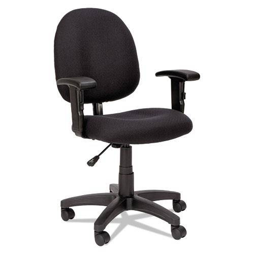 Alera Essentia Series Swivel Task Chair with Adjustable Arms, Black VTA4810