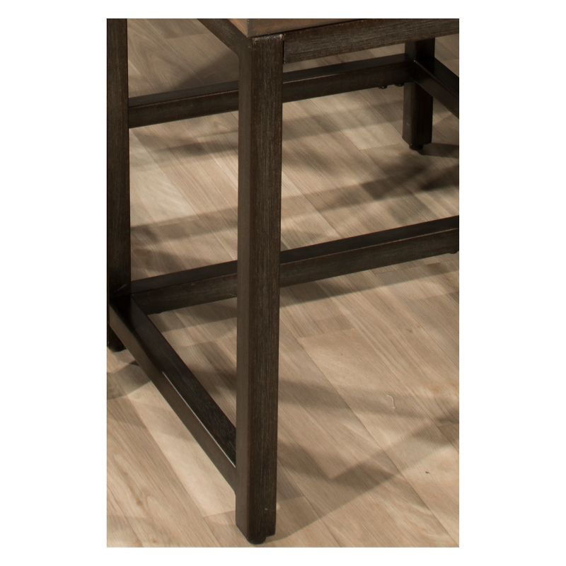 Castille Nesting Tables Set Of Three Metal Textured Black/Distressed Walnut - Hillsdale Furniture