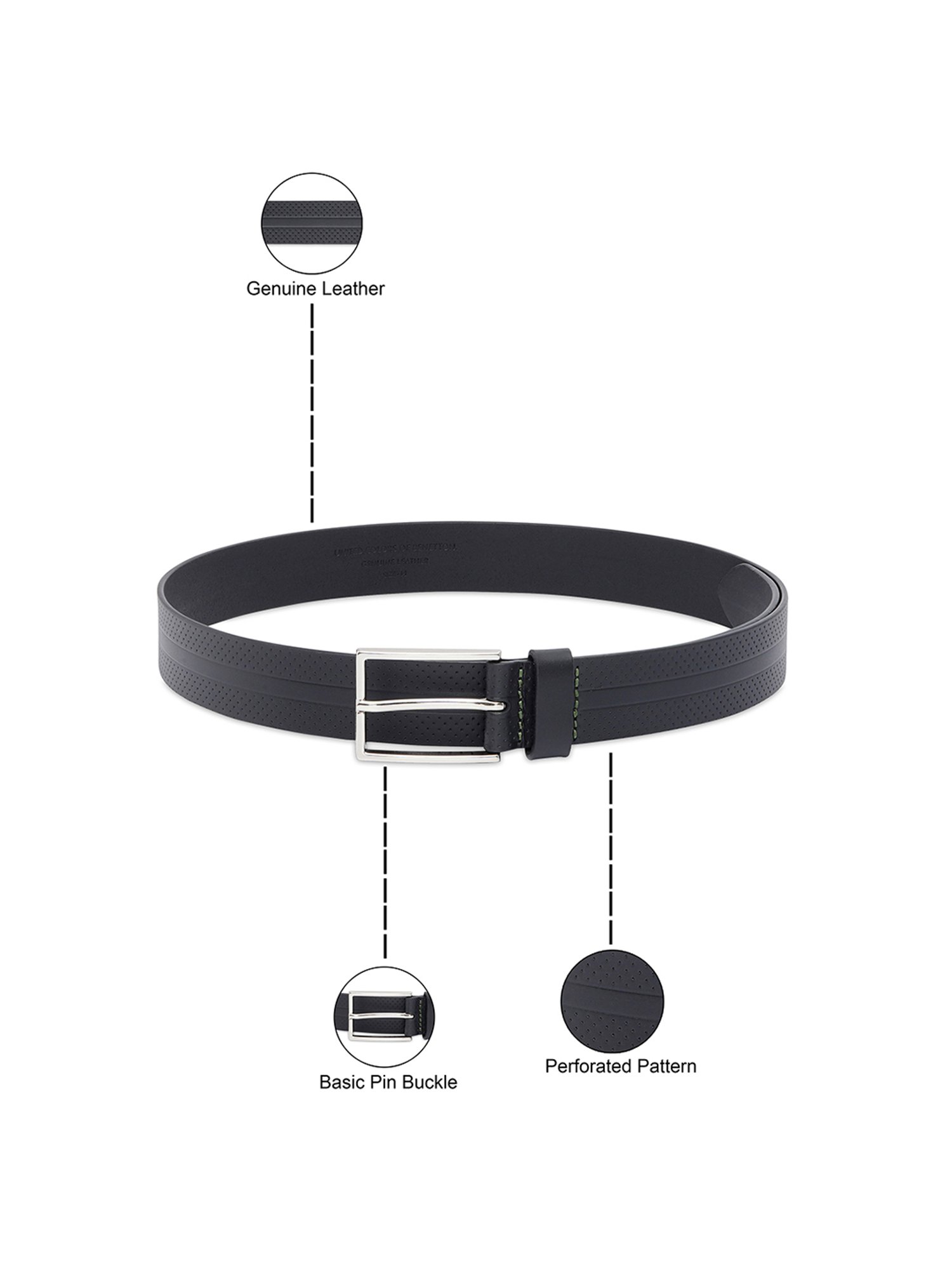 Fossil Griffin Brown Leather Casual Belt For Men