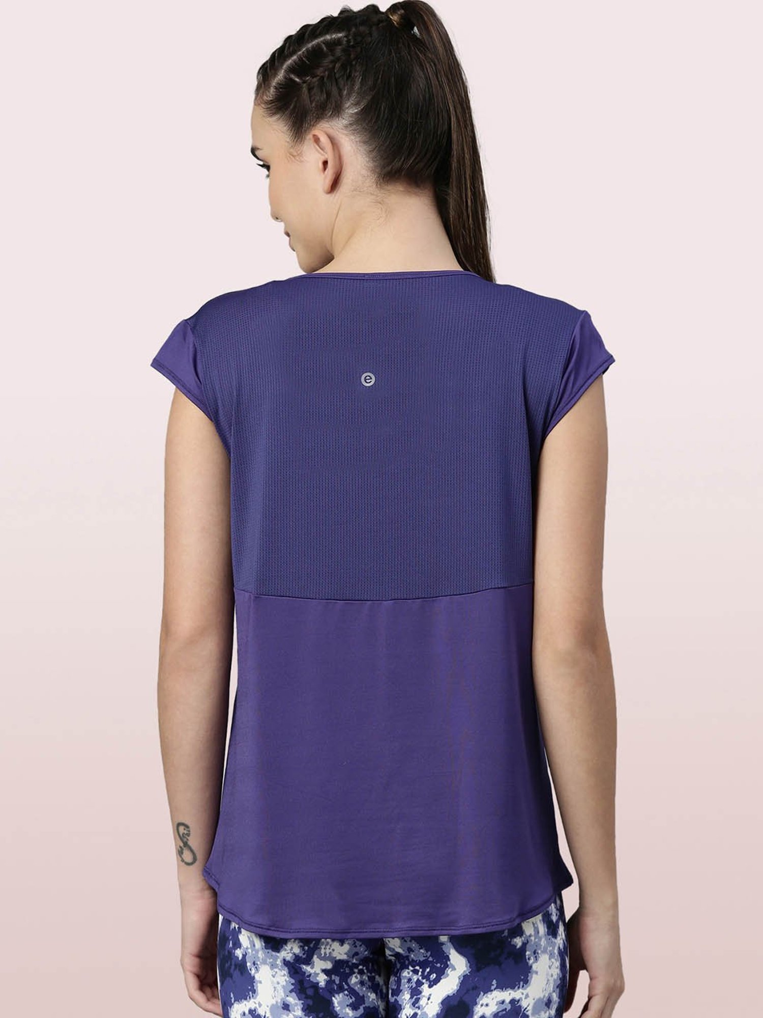 Enamor Blue Relaxed Fit Crew T-Shirt