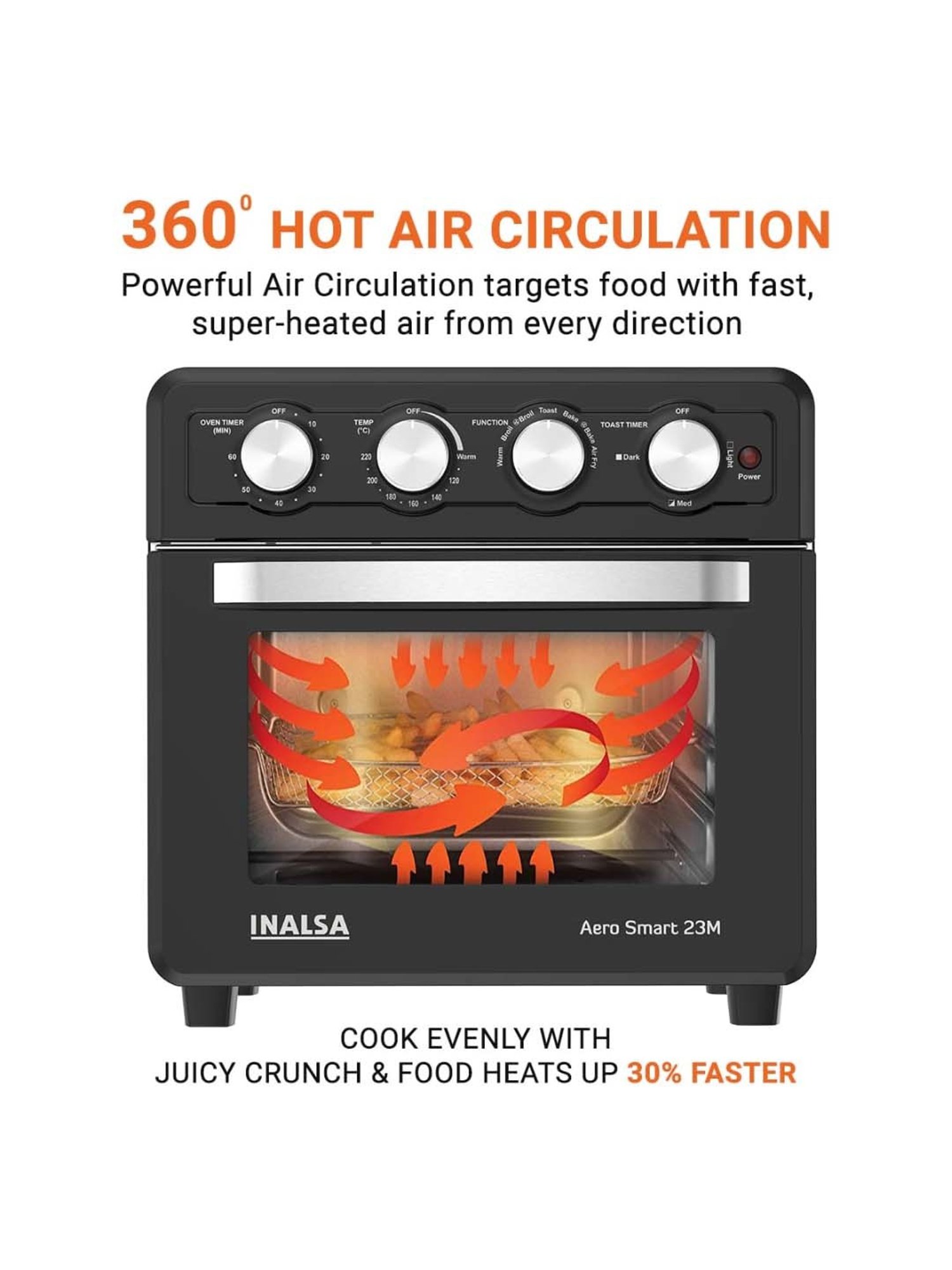 Prestige Nutrifry Black Plastic Electric Digital Touch Airfryer 4.5L