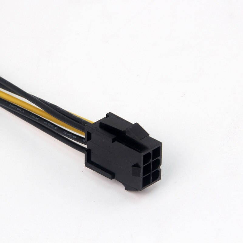 6Pin Female to Dual 4Pin Female Power Supply Cable Graphics Card Power to Molex 4Pin Convert Cable for nVidia ATI AMD Video Card