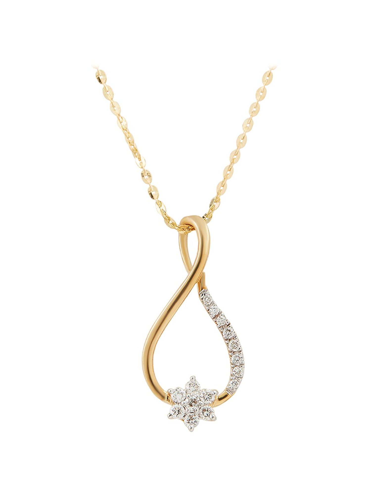 Waman Hari Pethe Jewellers 18k Gold & Diamond Pendant without Chain for Women