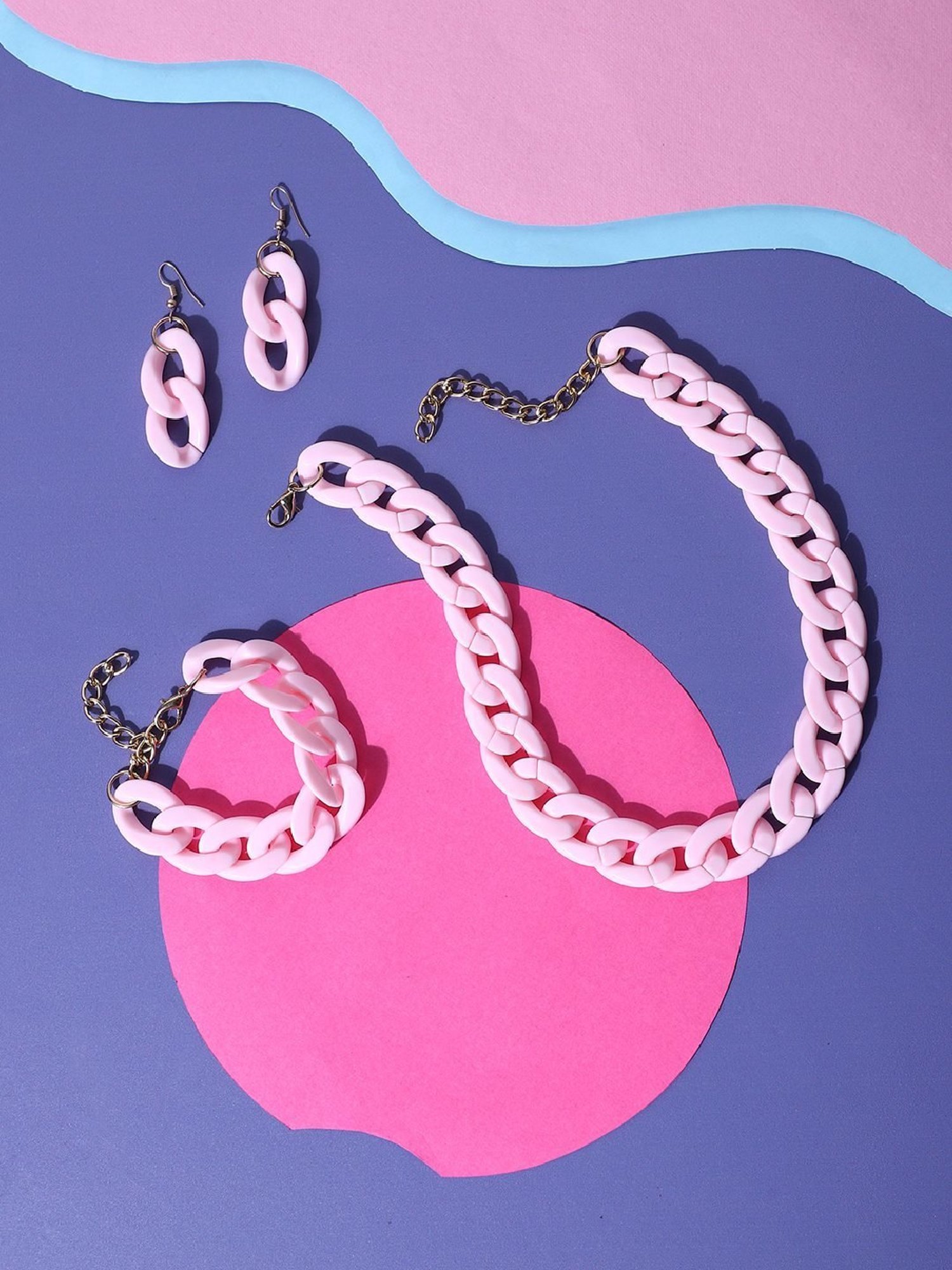 Sohi Trendy Designer Casual Necklace and Earring Set For Women