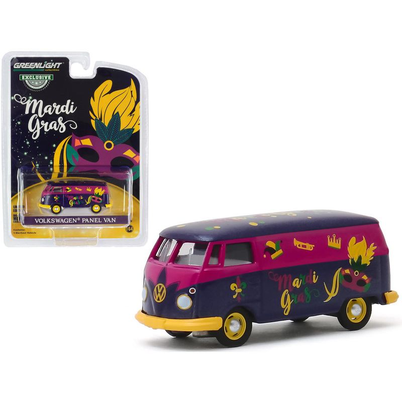 Volkswagen Panel Van Purple Metallic "Mardi Gras - 2020" "Hobby Exclusive" 1/64 Diecast Model by Greenlight