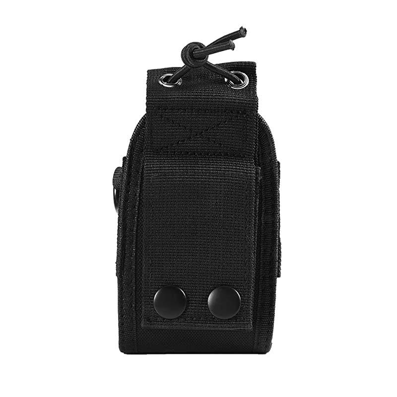 Universal Walkie Talkie Nylon Belt Case Bag with Adjustable Shoulder Strap Two Way Radio Holder Holster Case MSC20A for KenwoodMotorola HYT TwoWay Radio