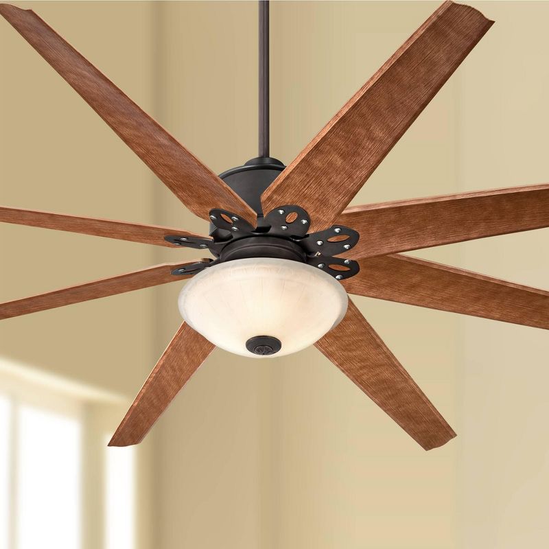 52" LED Antique Crystal Lighted Ceiling Fan White/Champagne - River of Goods