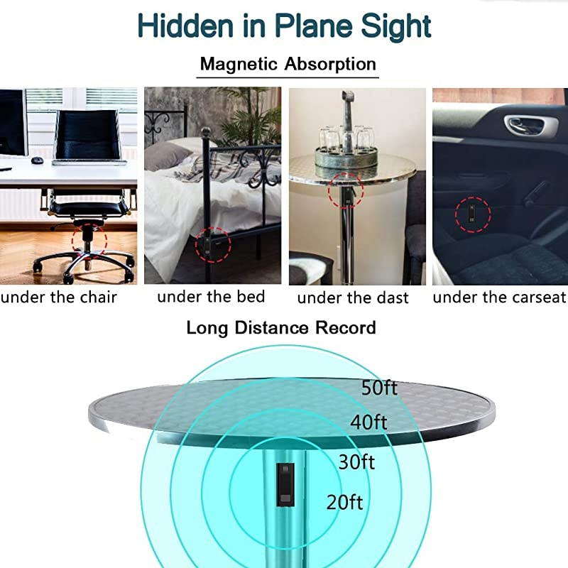 Mini Voice Recorder,  32GB Voice Activated Recorder, 2400 Hours Recordings Capacity, 26 Hours Battery Life, Audio Sound Recording Device for Lectures, Meetings - Strong Magnet, Back Clip