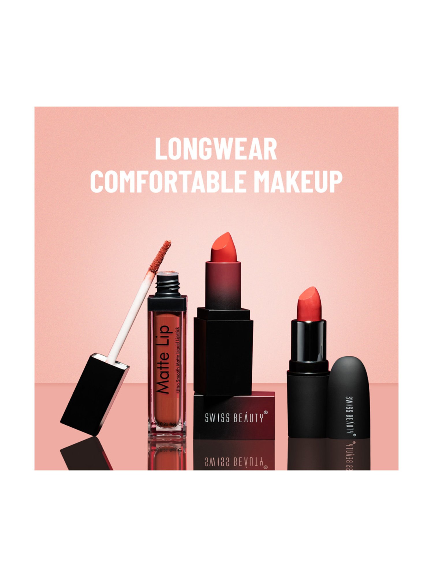 SWISS BEAUTY Ultra Smooth Matte Liquid Lipstick Nude Bomb - 6 ml