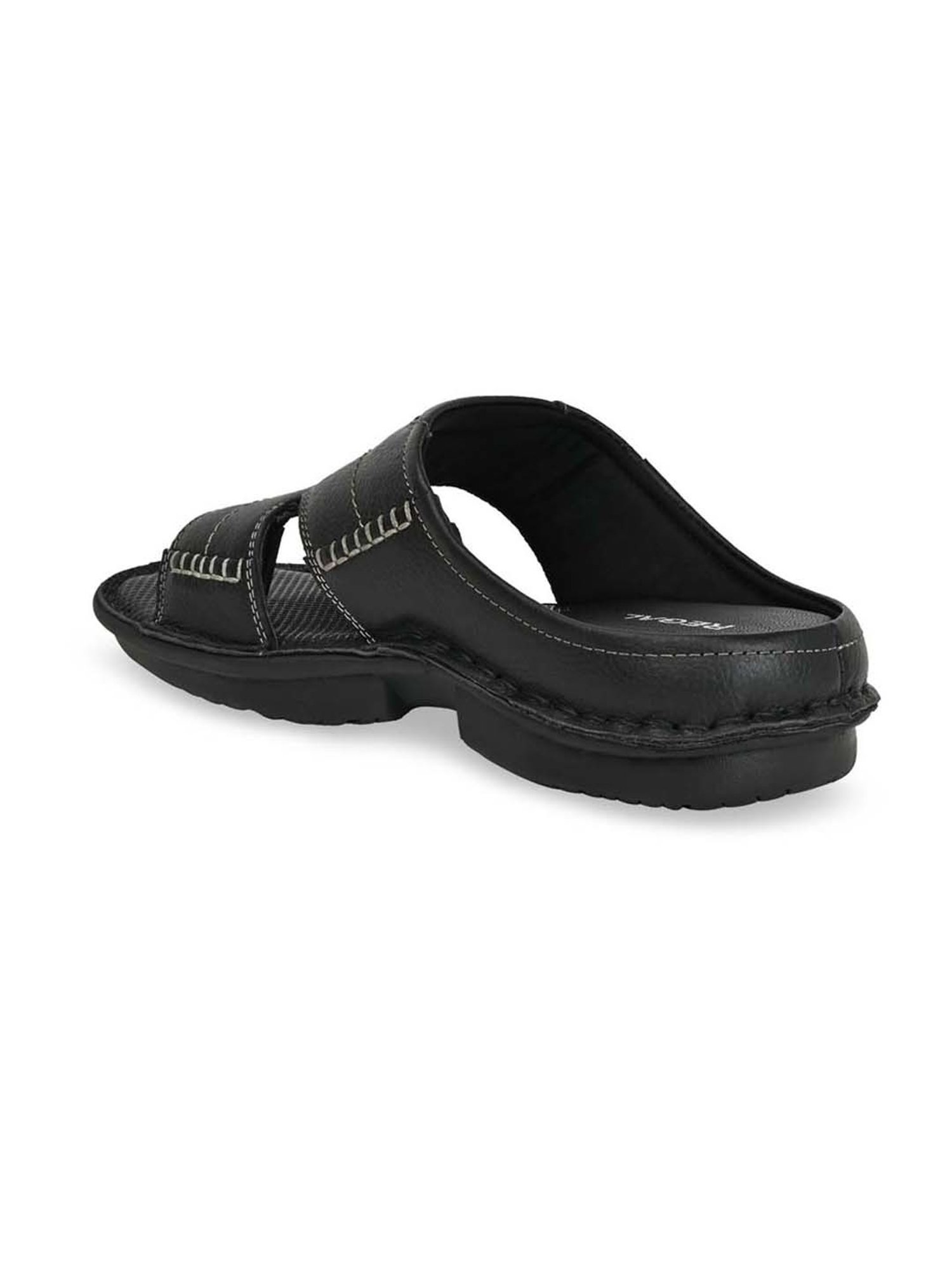 Regal Men's Black Thong Sandals