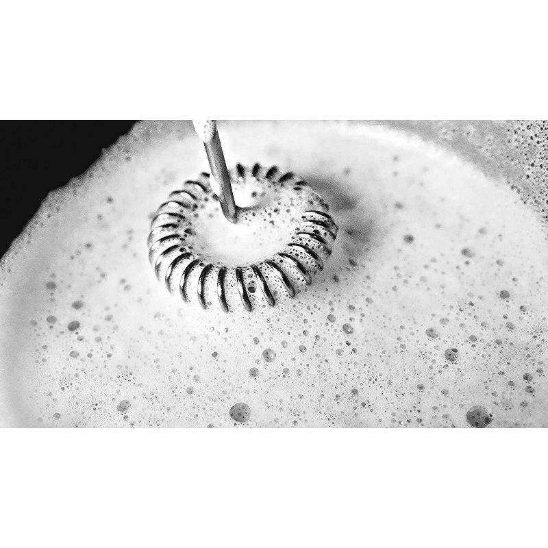 One Touch Milk Frother Electric Handheld Foam Maker for Lattes - Mini Blender and Milk Foamer Frother for Cappuccino, Frappe, Matcha, & Hot Chocolate