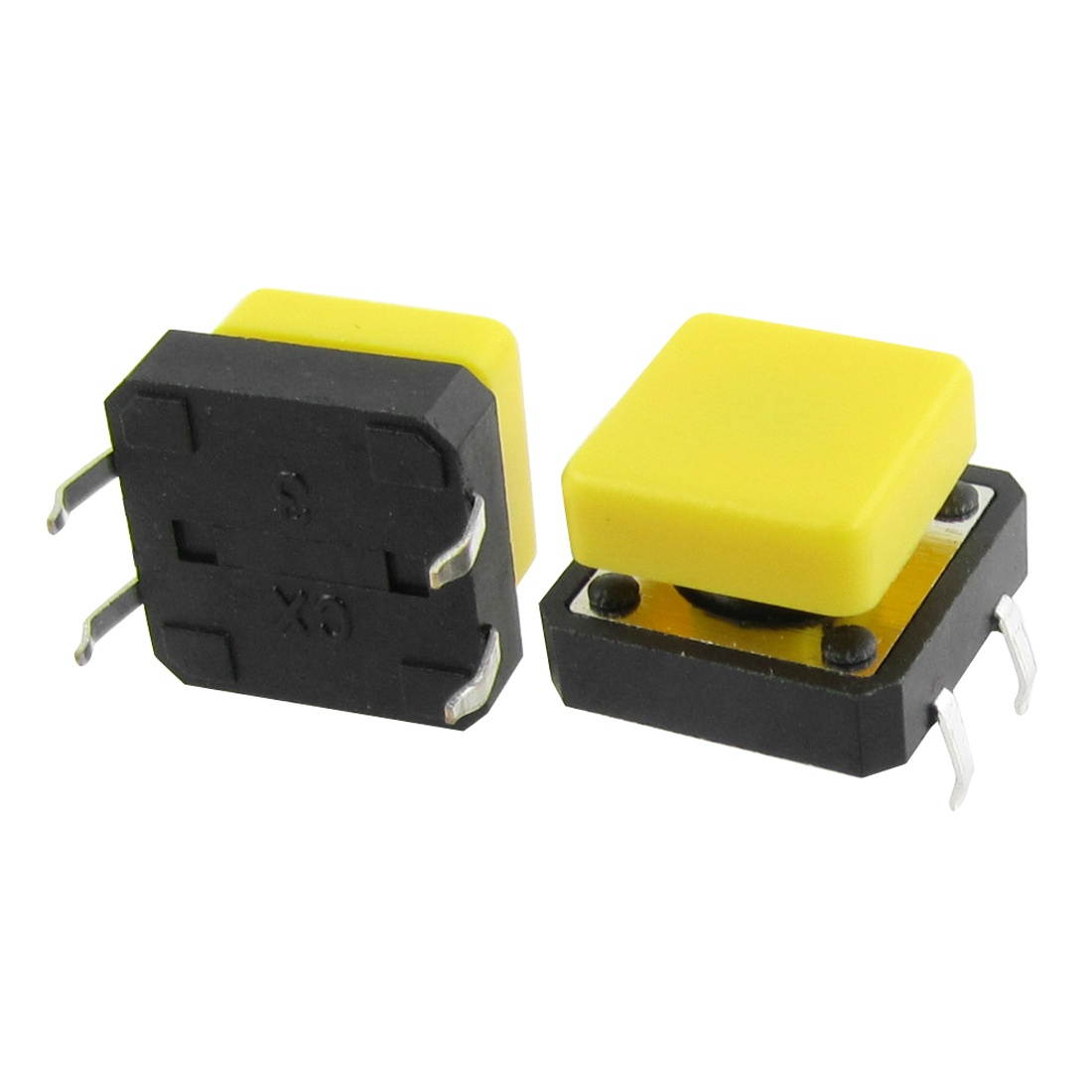 Unique Bargains 10 x 12x12x12mm Momentary Tact Tactile Push Button Switch 4Pin DIP Through Hole