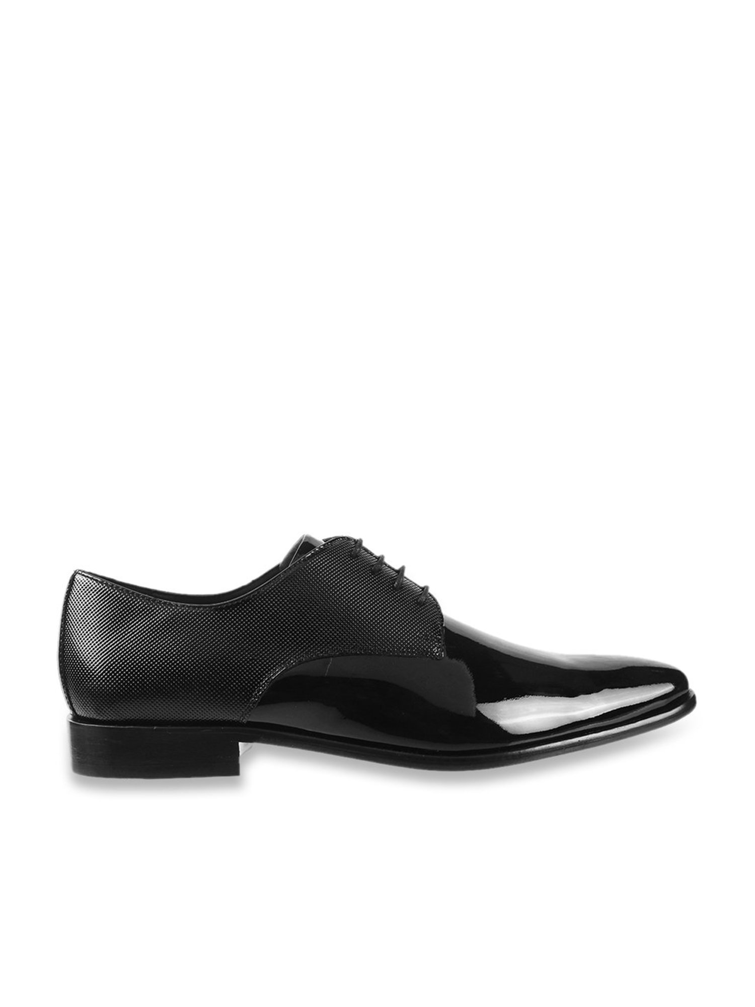 Da Vinchi by Metro Men's Black Derby Shoes